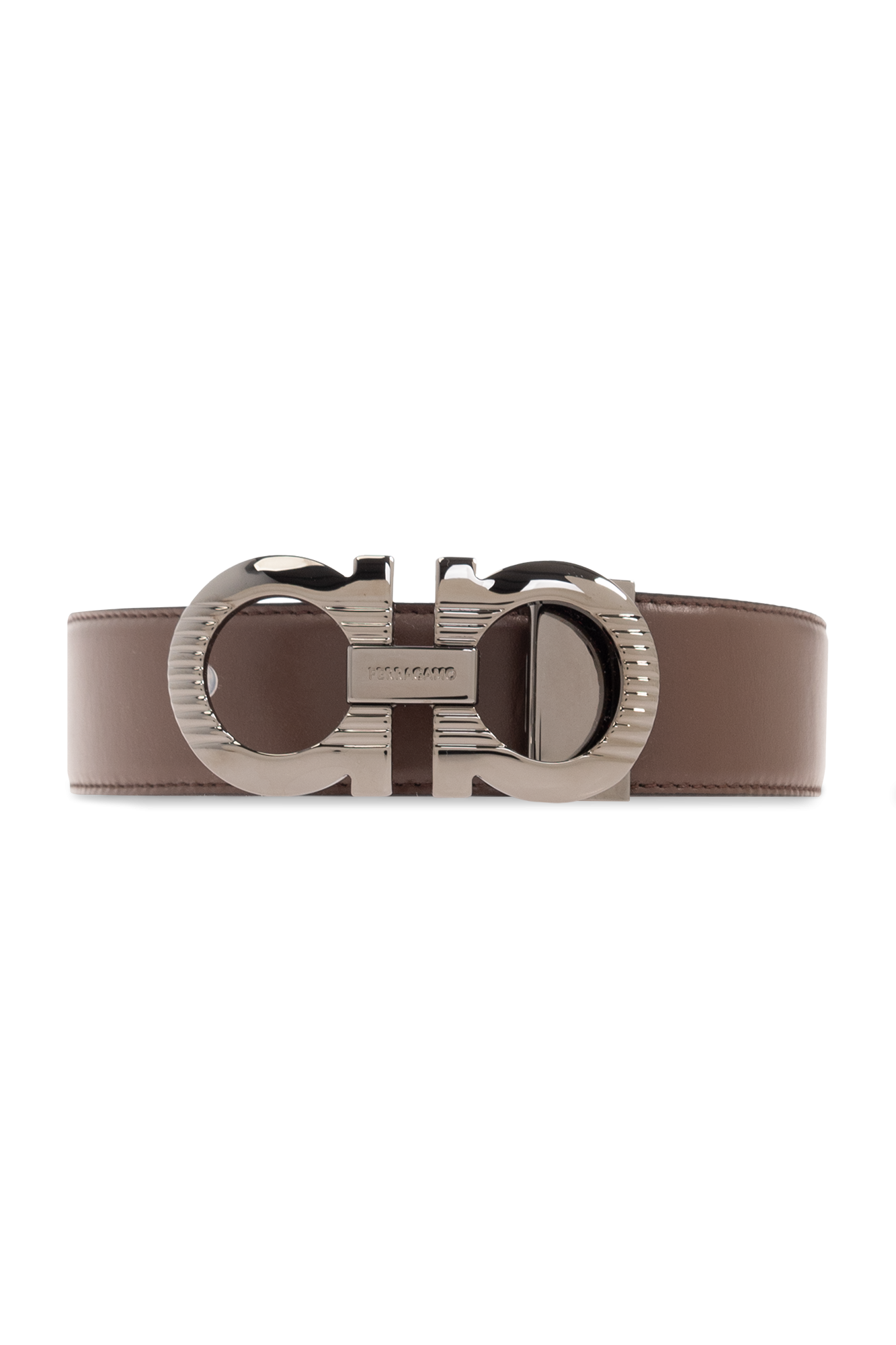 Brown ferragamo belt sale